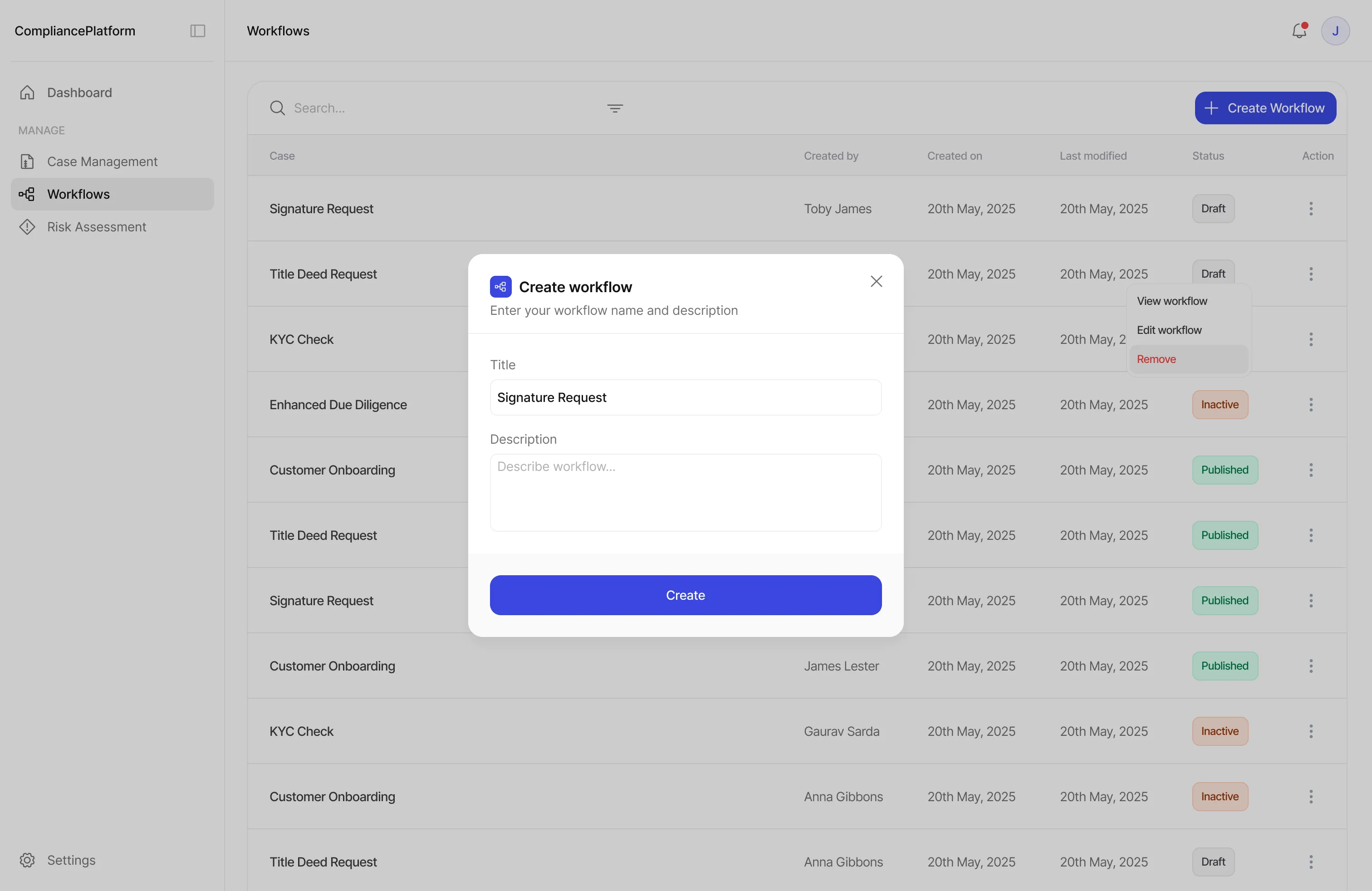 Sanctions Screening Dashboard