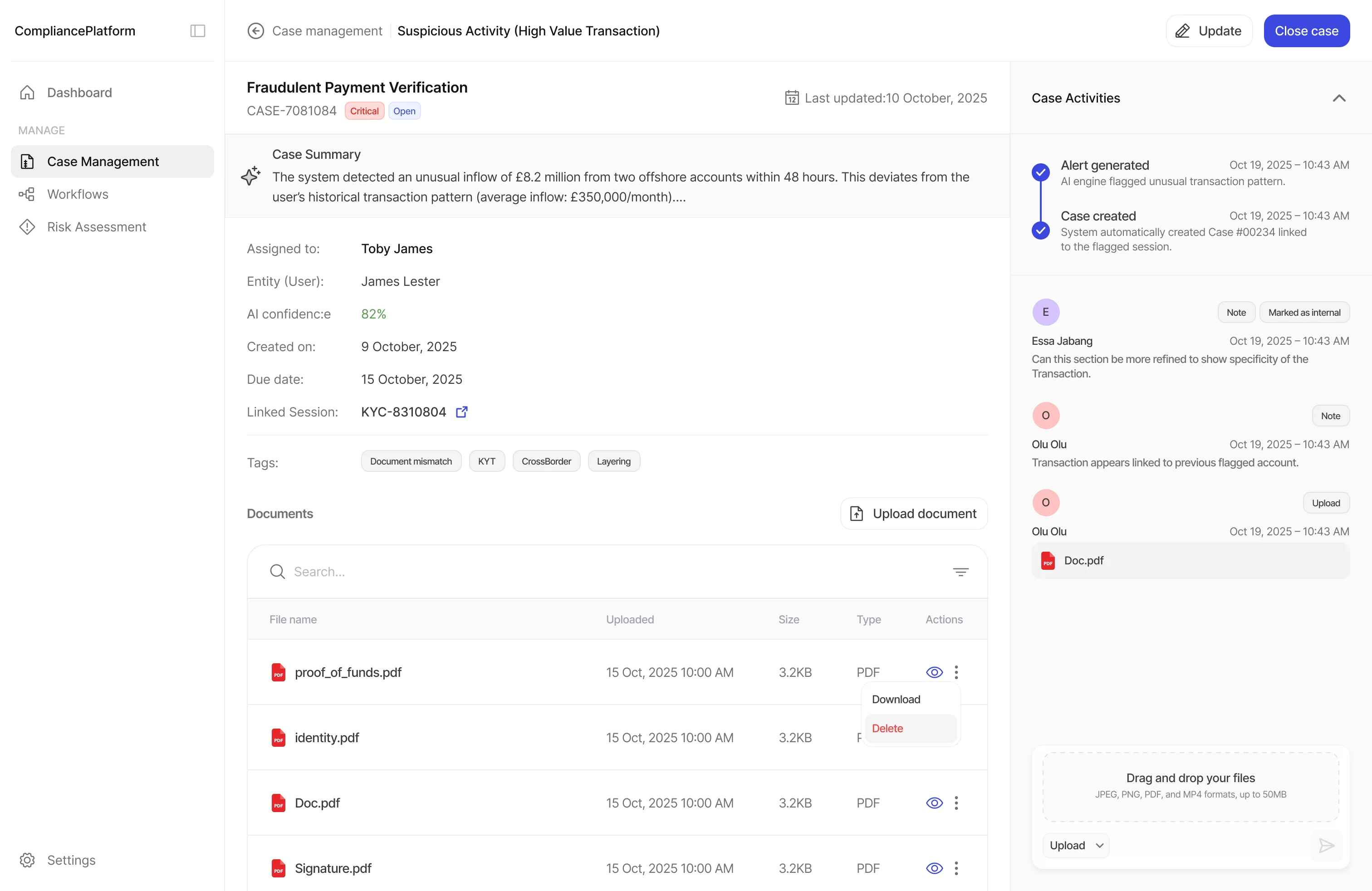 Business Verification Dashboard