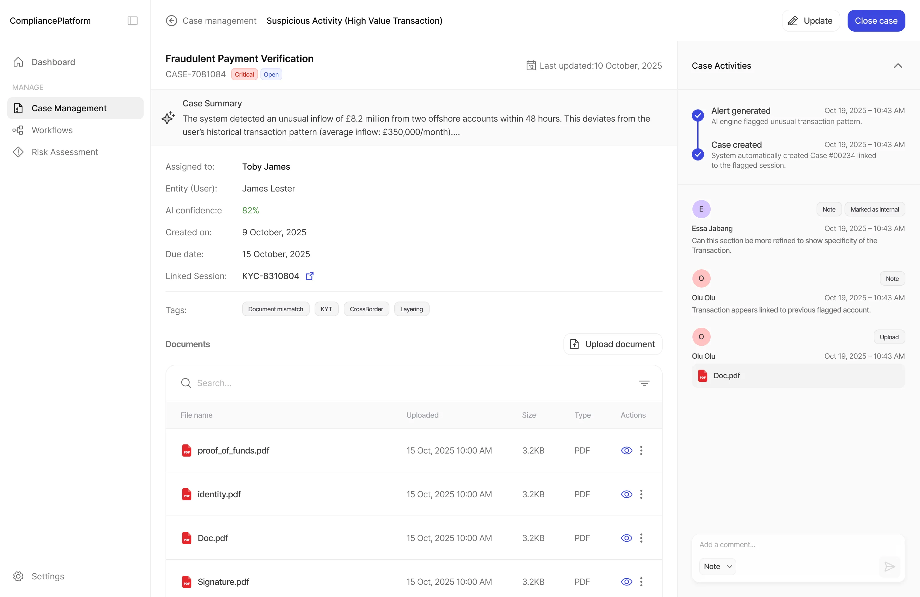 Transaction Monitoring Dashboard